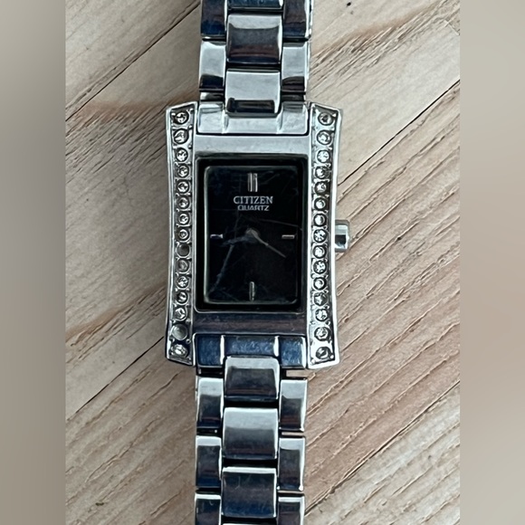 Citizen Ladies Watch Crystals Black Dial Stainless Bracelet and Case main image 12
